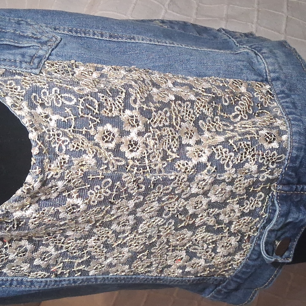 Buzz Denim Vest Jacket W 1XL - Picture 5 of 6